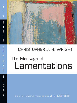 cover image of The Message of Lamentations